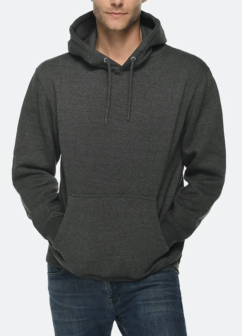 Venley Weighted Men's MADE IN THE USA Charcoal Hoodie