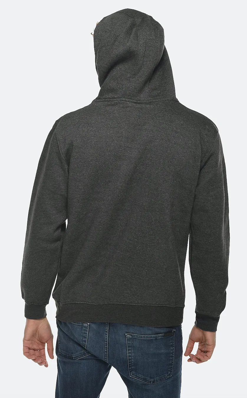 Venley Weighted Men's MADE IN THE USA Charcoal Hoodie