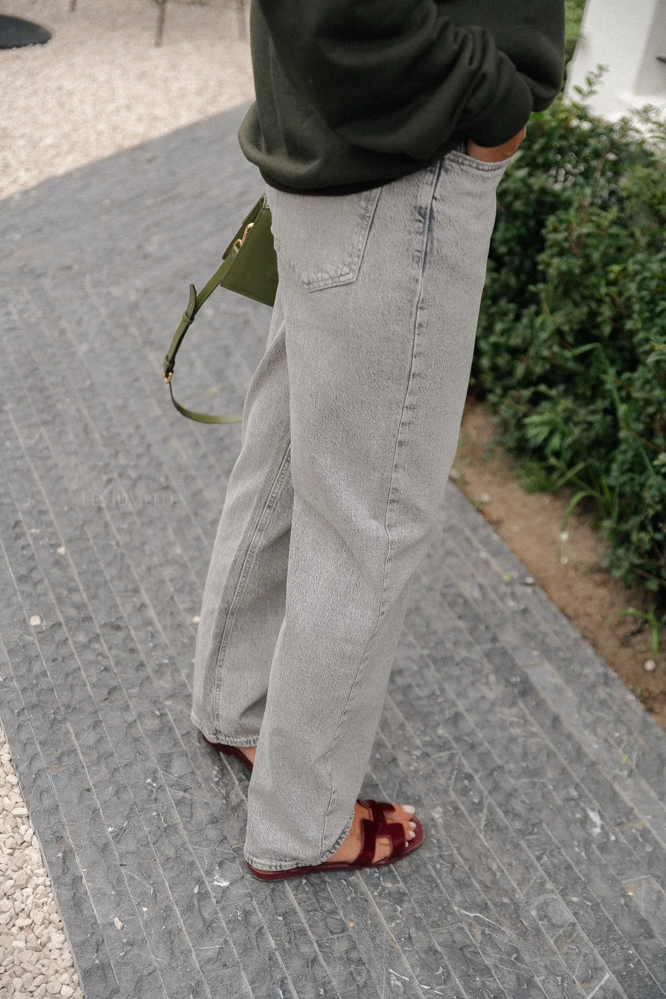 ViKelly JAF HW straight jeans light grey denim wash