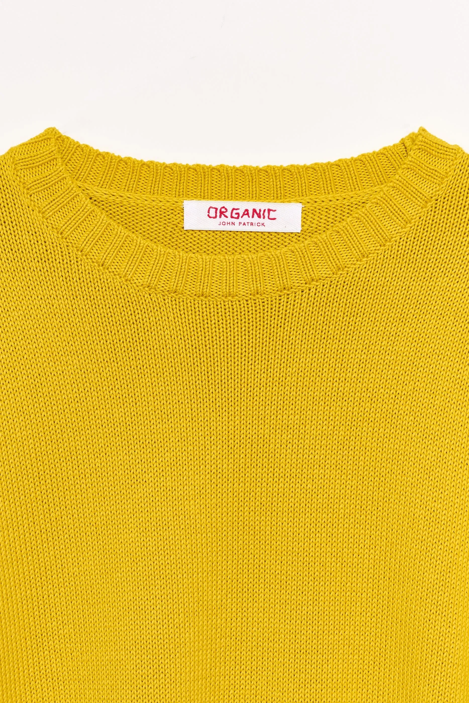 Wide Cotton Pullover in Daffodil