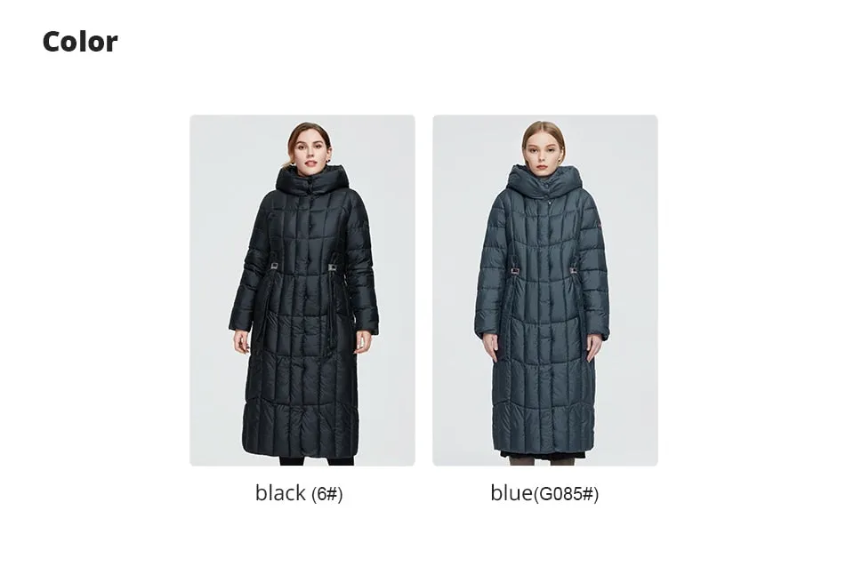 Winter Women's coat women long warm parka Plaid fashion thick Jacket hooded large sizes female Jacket