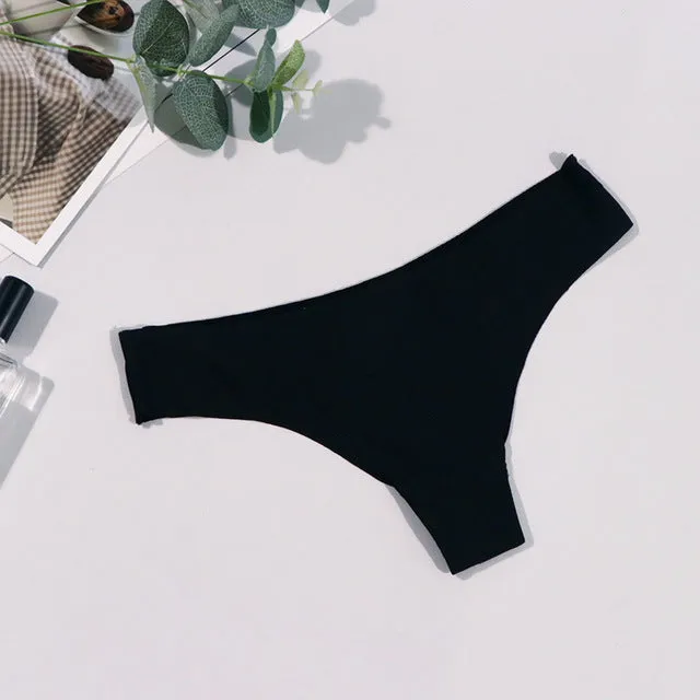 Women Thongs String Seamless Panties Low-Rise