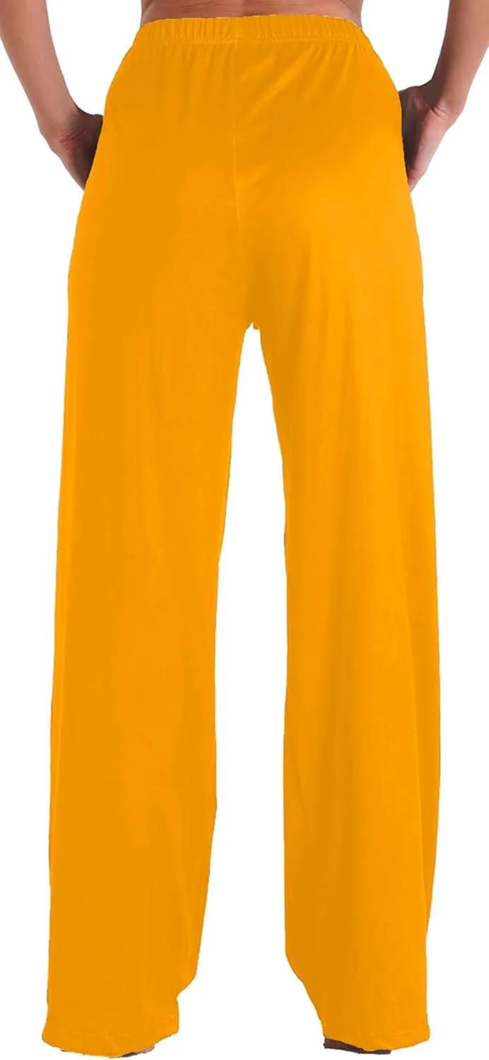 Womens Comfy Lounge Pants Loose Yoga Pant Drawstring Soft Pajama Pants with Pockets Regular and Plus Size