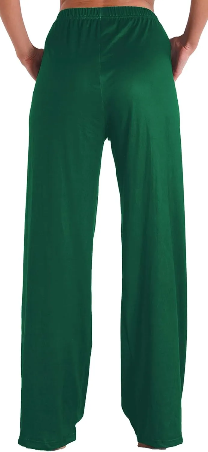 Womens Comfy Lounge Pants Loose Yoga Pant Drawstring Soft Pajama Pants with Pockets Regular and Plus Size