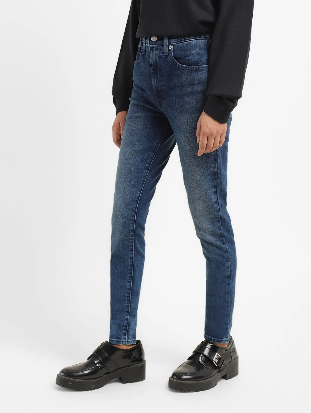 Women's Indigo Skinny Fit Mid Rise Jeans
