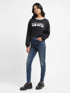 Women's Indigo Skinny Fit Mid Rise Jeans