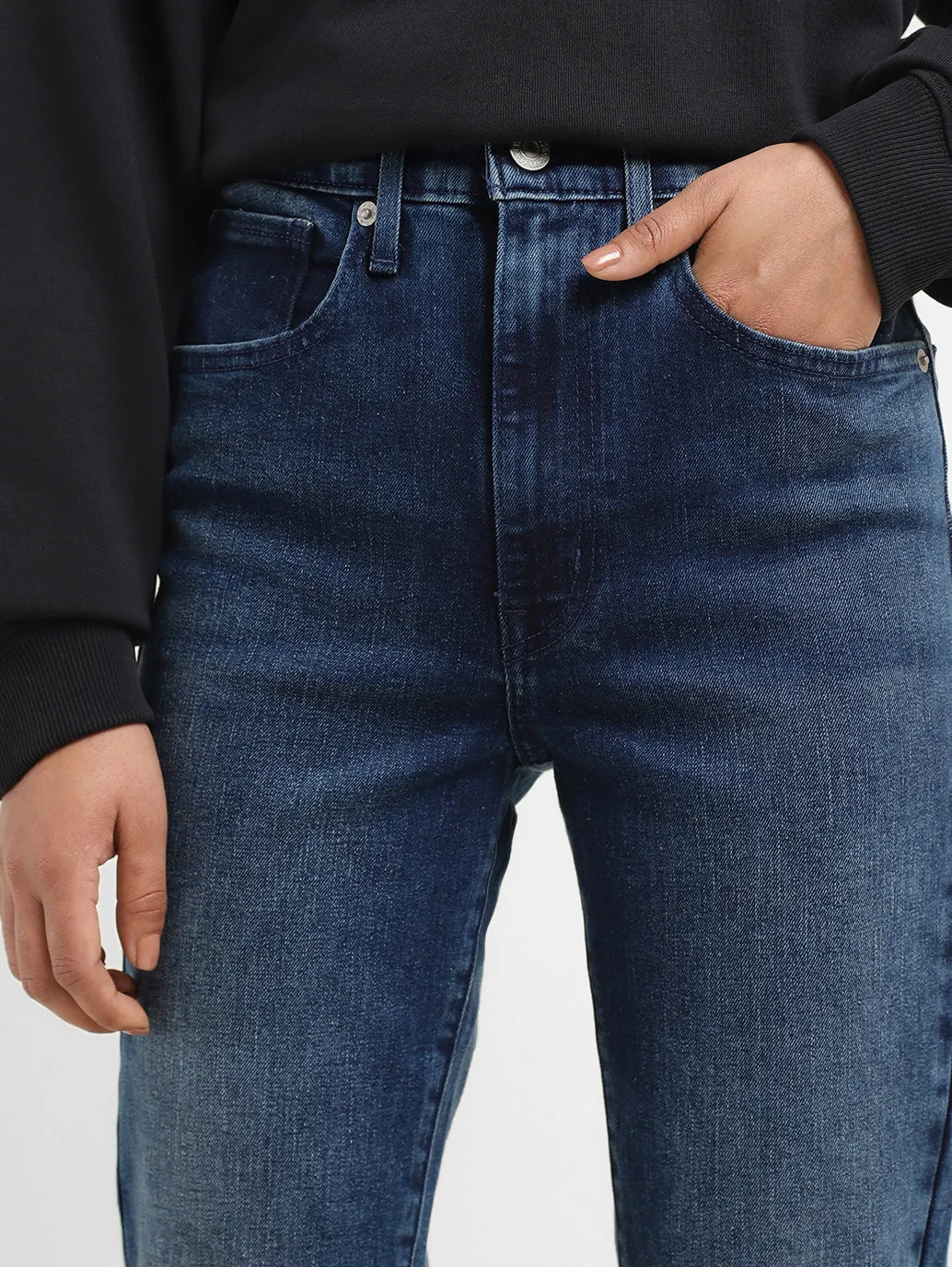 Women's Indigo Skinny Fit Mid Rise Jeans
