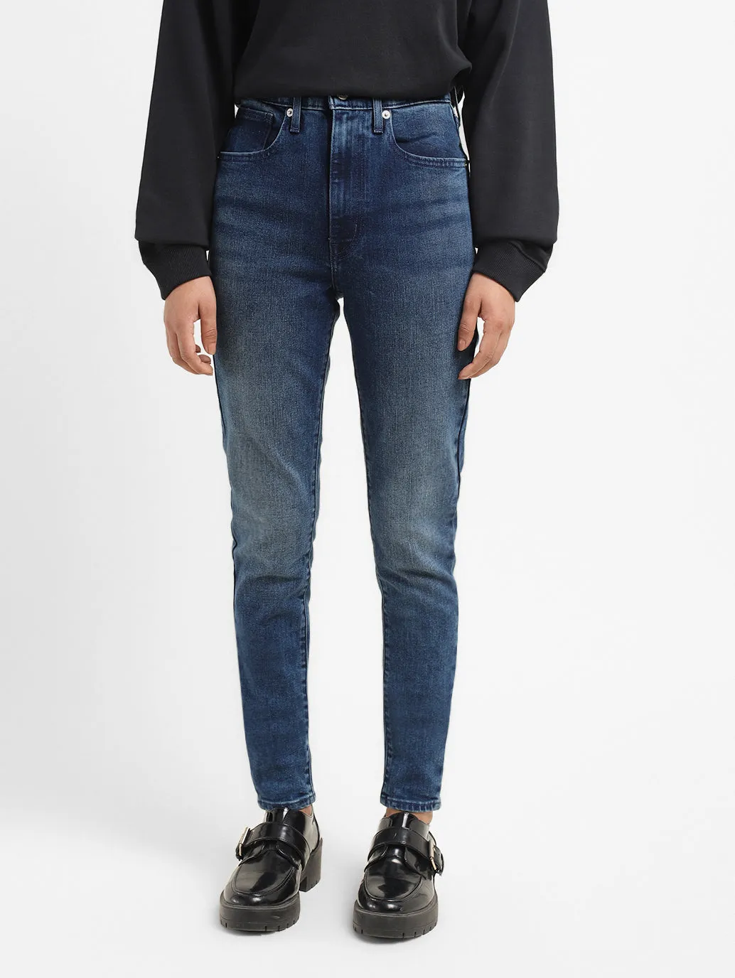 Women's Indigo Skinny Fit Mid Rise Jeans