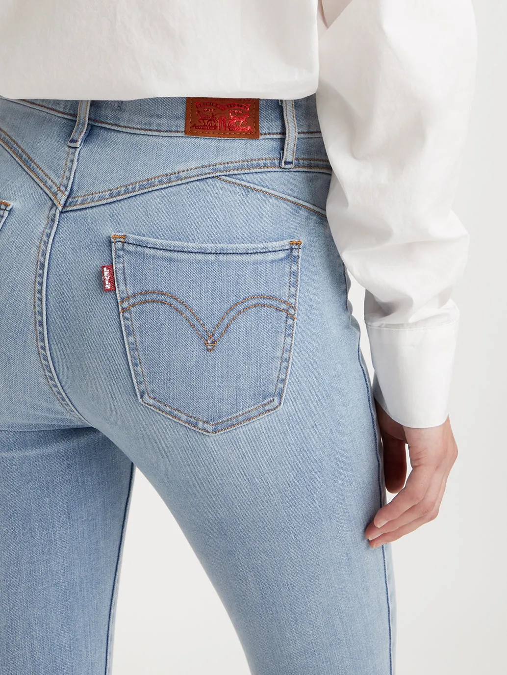Women's Light Blue Skinny Fit Mid Rise Jeans