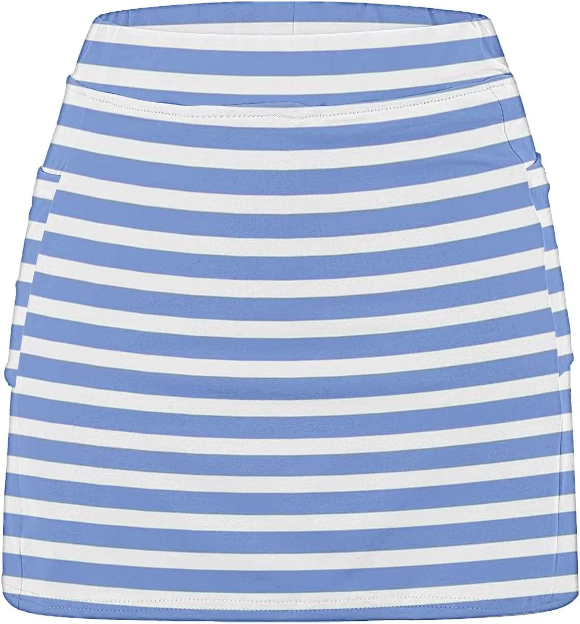 Womens Striped Skirt Shorts Stretchy High Waisted Home Relaxing Lounge Homewears Fitness Workout Yoga Casual Leggings