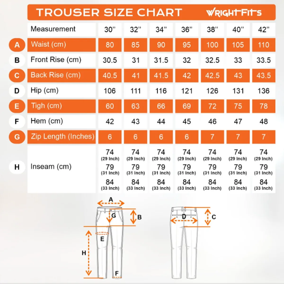 WrightFits Olympian Cargo Work Trousers - OP