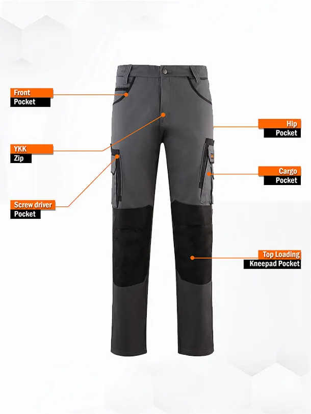 WrightFits Olympian Cargo Work Trousers - OP