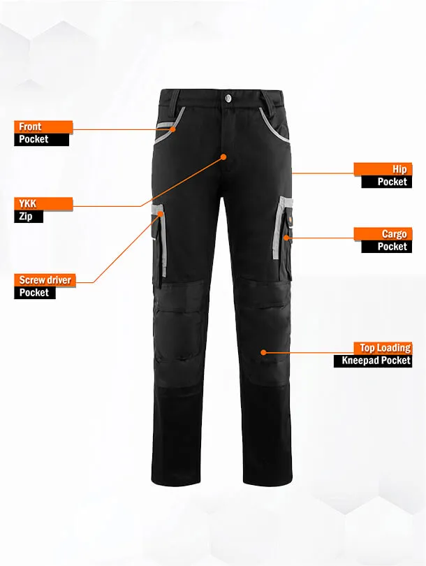 WrightFits Olympian Cargo Work Trousers - OP