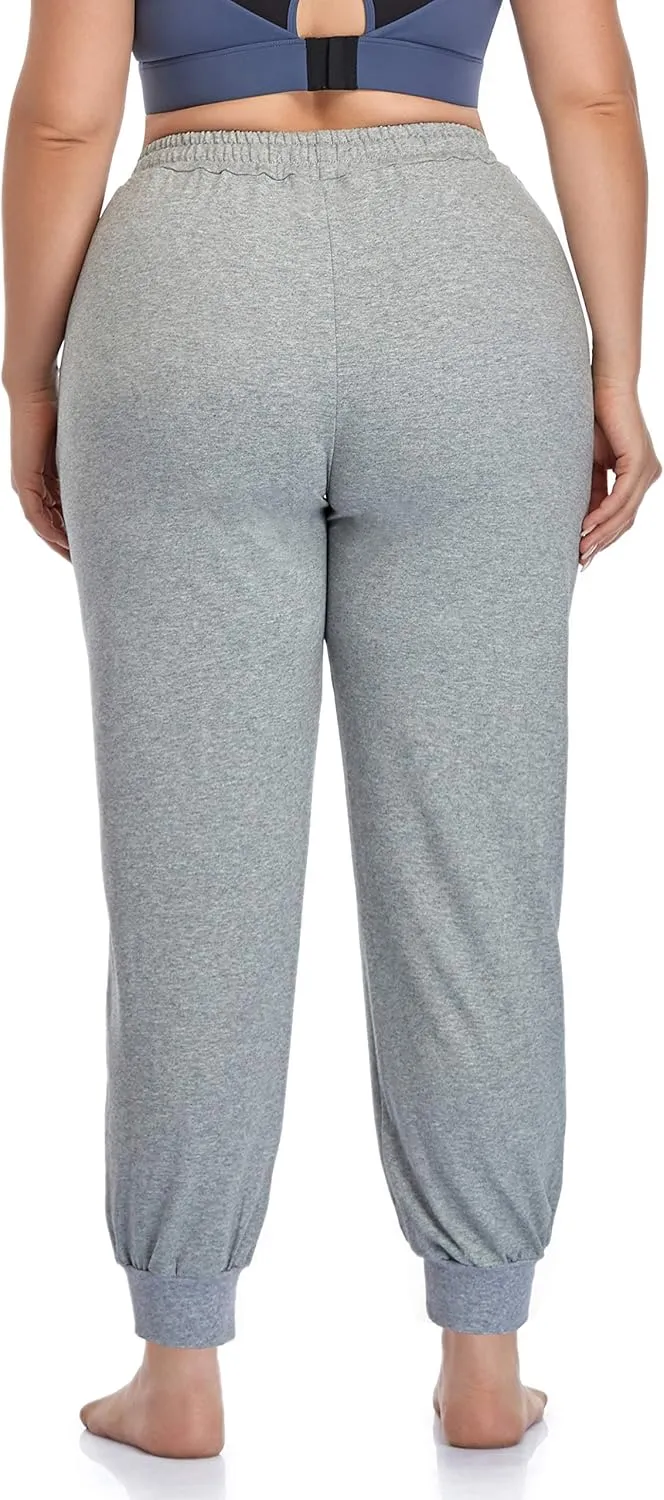 ZERDOCEAN Women's Plus Size Joggers Pants Active Sweatpants Tapered Workout Yoga Lounge Pants with Pockets